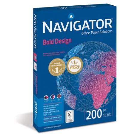 PAPEL A4 NAVIGATOR 200g 150h BOLD DESIGN