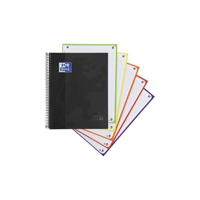 BLOC OXF- EU-BOOK 5 A4 120h CD-5 NEGRO