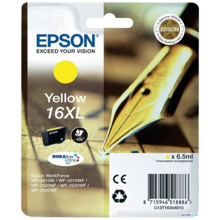 CART-IJ-EPSON T163440 Nº16XL AMARILLO