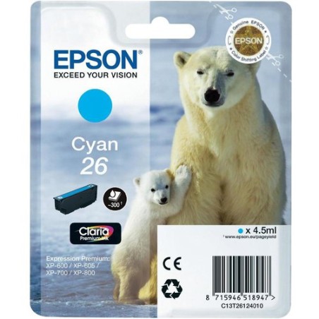 CART-IJ-EPSON T261240 Nº26 CIAN