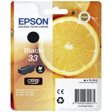 CART-IJ-EPSON T333140 Nº33 NEGRO
