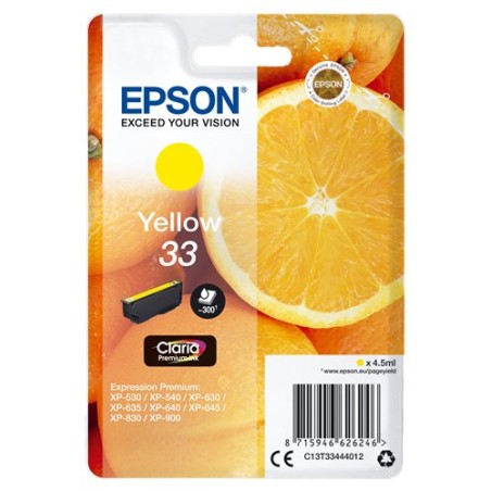 CART-IJ-EPSON T334440 Nº33 AMARILLO