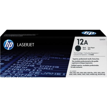 TONER HP Nº12A Q2612A LJ 1010-1020 NEGRO