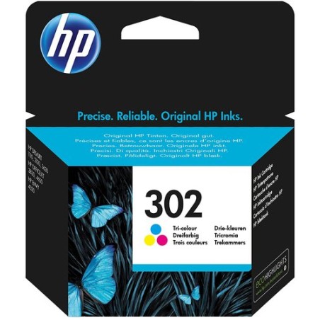 CART-IJ-HP F6U65AE Nº302 TRICOLOR 165 PA