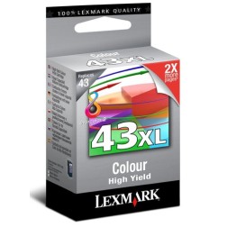 CART-IJ-LEXMARK 18YX143E Nº43XL COLOR