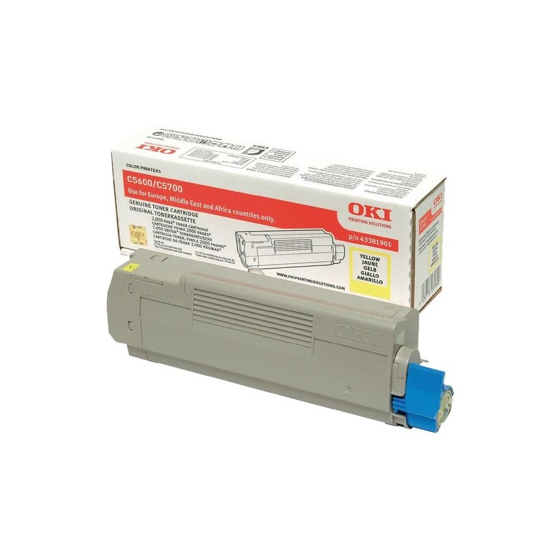 TONER OKI C5600-5700 AMARILLO TYPE C8