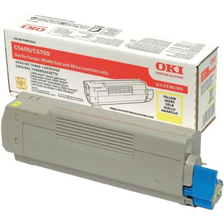 TONER OKI C5600-5700 AMARILLO TYPE C8