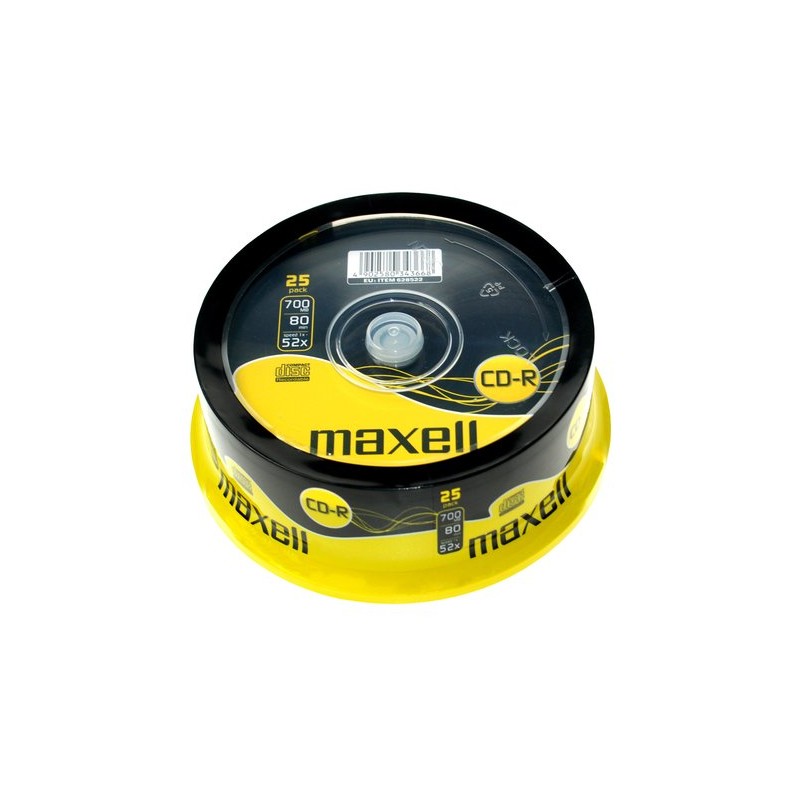 CD-ROM MAXELL 700 MB 80 min- 52x T-25 CD-ROM MAXELL 700 MB 80 min- 52x T-25