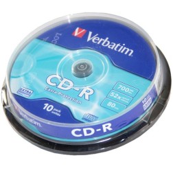 CD-ROM VERBATIM 700MB 52x SPINDLE 10