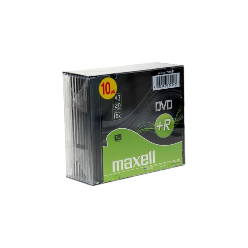 DVD+R MAXELL 4,7GB 16x SLIM CASE P-10