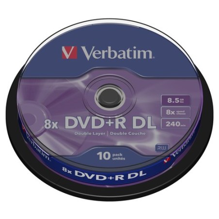 DVD +R VERBATIM 8-5GB 8x SPINDLE 10