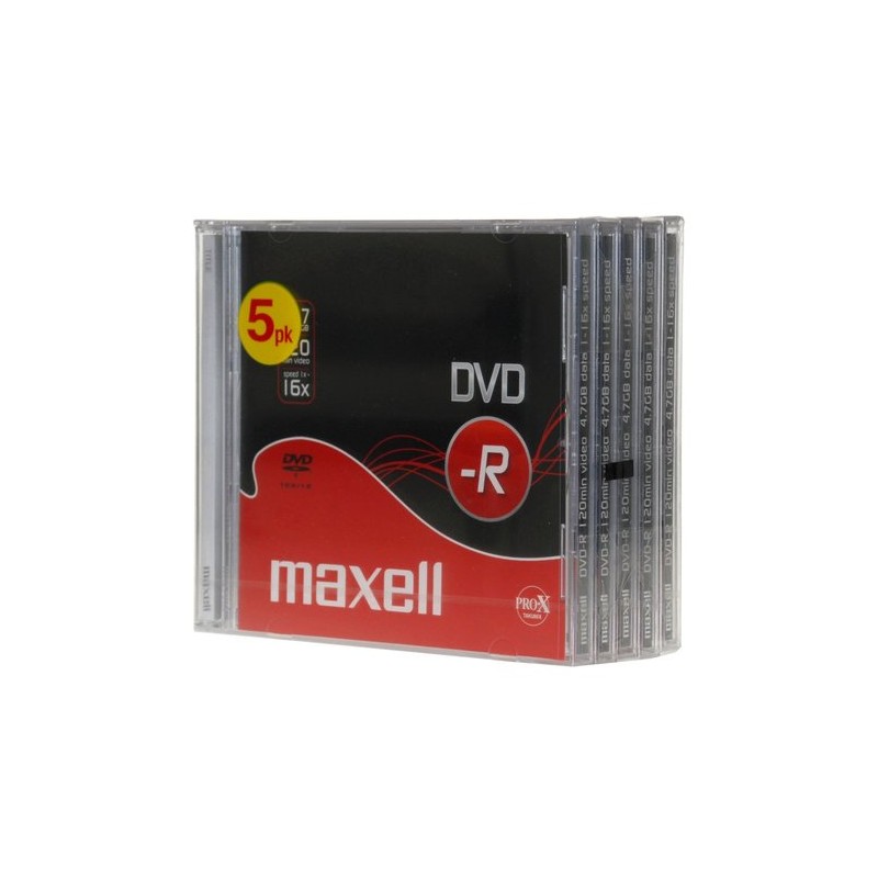 DVD-R MAXELL 4,7GB 16x JEWEL CASE P-5 DVD-R MAXELL 4,7GB 16x JEWEL CASE P-5