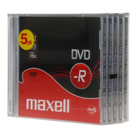 DVD-R MAXELL 4,7GB 16x JEWEL CASE P-5
