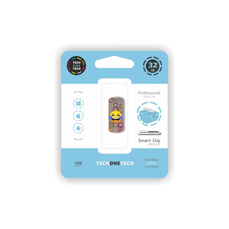 MEMORIA USB 32GB TECHONE EMOJI ME PARTO MEMORIA USB 32GB TECHONE EMOJI ME PARTO