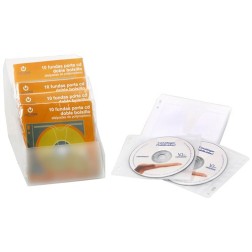 PORTA-CD DOBLE PP ACOLCHADO BLIS DE 10