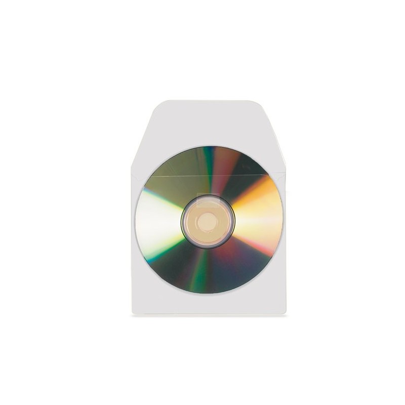 FUNDA CD-DVD 3L 127x127 ADH- BOLSA 10