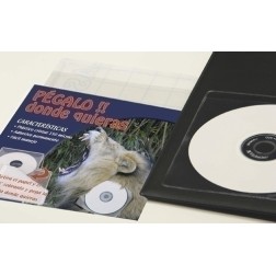 FUNDA CD-DVD IBERP- 130x130 ADHES- P-100