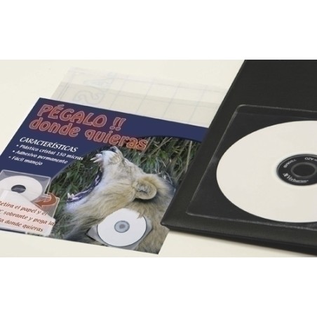 FUNDA CD-DVD IBERP- 130x130 ADHES- P-100