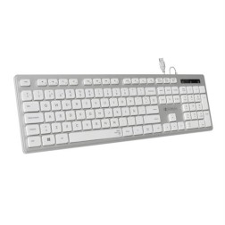 TECLADO SUBBLIM WIRED ERGO HQ USB PLATA