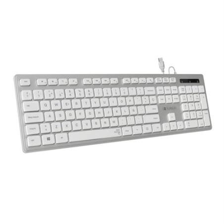 TECLADO SUBBLIM WIRED ERGO HQ USB PLATA