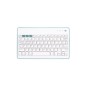 TECLADO SILVER HT BLUETOOTH BLANCO-AZUL