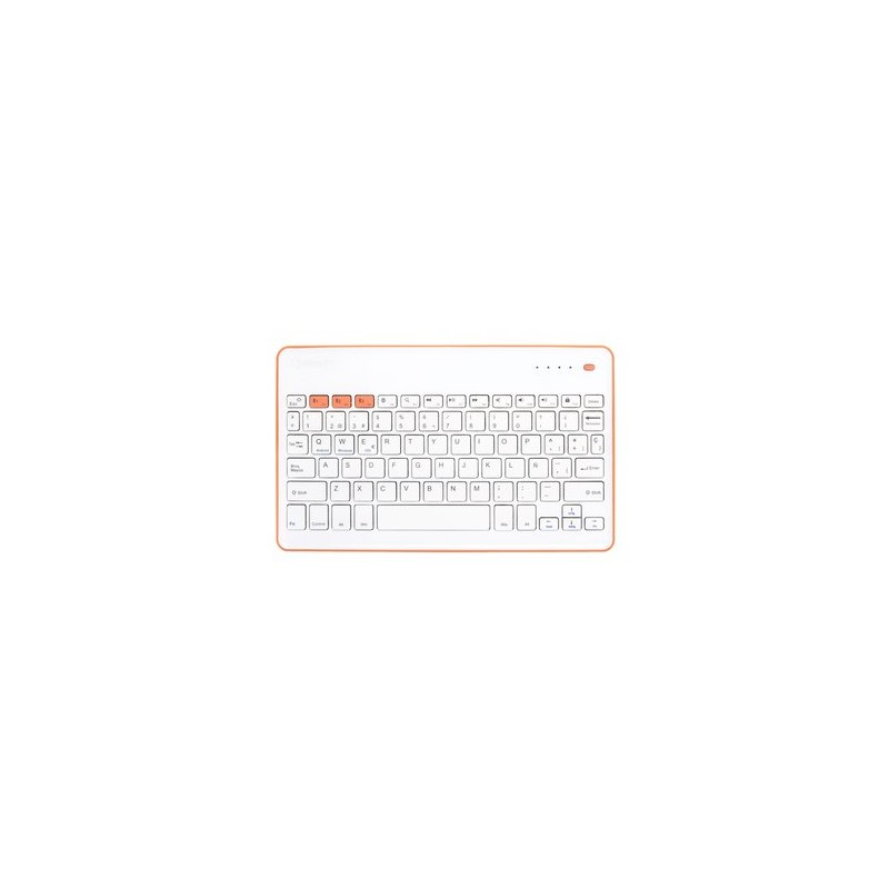TECLADO SILVER HT BLUETOOTH BLANCO-MELOC