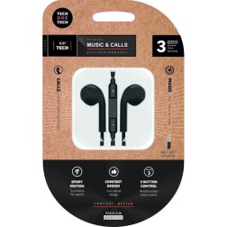 AURICULARES TECHONE BOTON MINI JACK NEGR