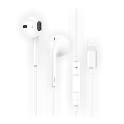 AURICULARES TECHONE BOTON LIGHTNING BLAN