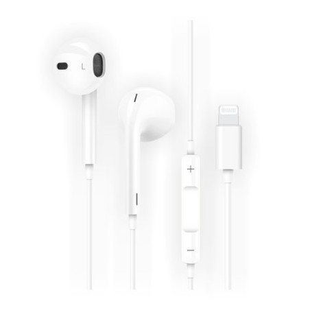 AURICULARES TECHONE BOTON LIGHTNING BLAN