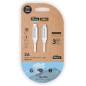 CABLE TECHONE USB-C-LIGHTNING BLANCO 1 m