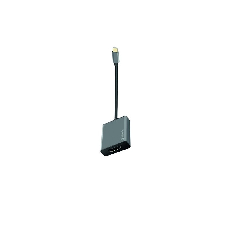 ADAPTADOR SILVER HT USB-C A HDMI NEGRO