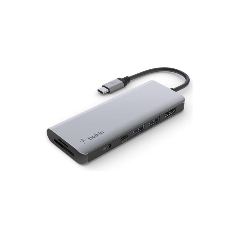 ADAPTADOR BELKIN USB-C A SD, MICROSD, AU ADAPTADOR BELKIN USB-C A SD, MICROSD, AU
