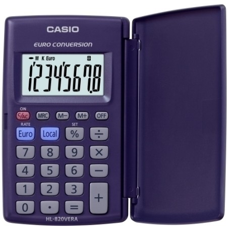 CALCULADORA BOLS-CASIO 8 DIG- HL-820VER