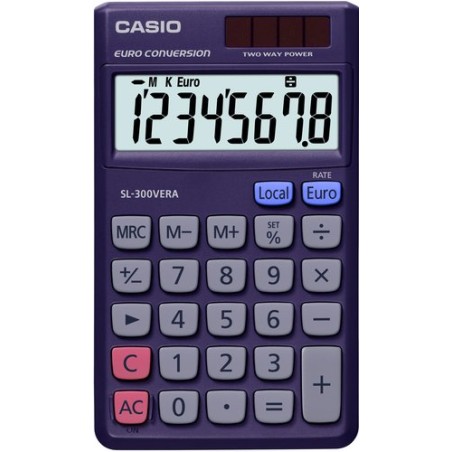 CALCULADORA BOLS-CASIO 8 DIG- SL-300VER