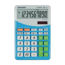 CALCULADORA SOBR-SHARP 10 DIG- EL-M332 A