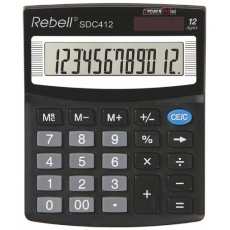 CALCULADORA SOBR-REBELL 12 DIG- SDC412