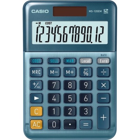 CALCULADORA MESA CASIO 12 DIG- MS-120 EM