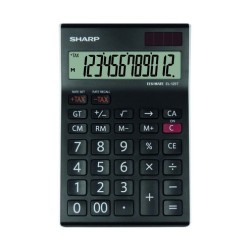 CALCULADORA SOBR-SHARP 12 DIG- EL-125T