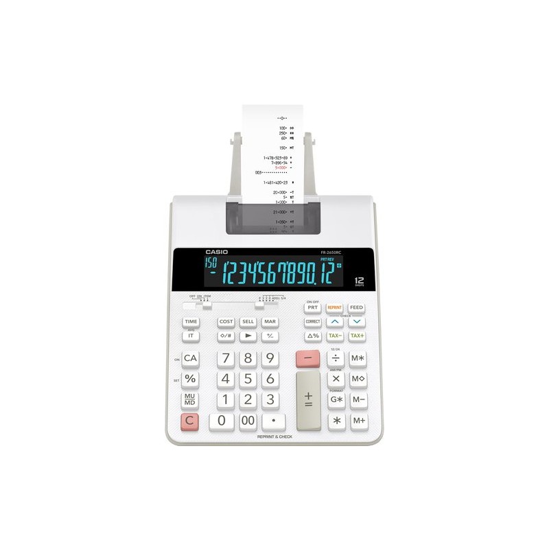 CALCULADORA IMPR-CASIO 12 DIG- FR-2650RC