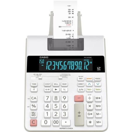 CALCULADORA IMPR-CASIO 12 DIG- FR-2650RC