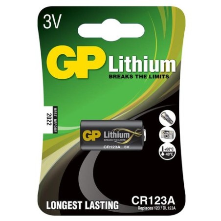 PILAS LITIO GP 123A 3 VOLTIOS B-1