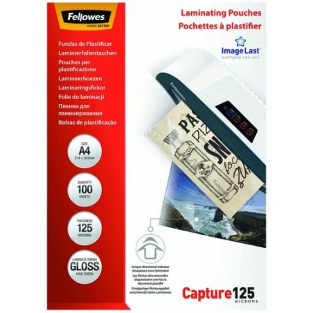 FUNDA PLASTIF- FELLOW- A4 125µ P-100