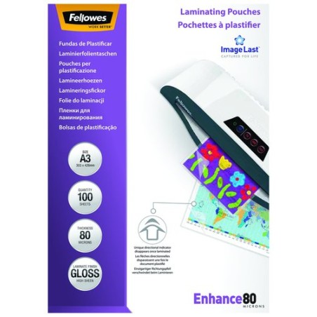 FUNDA PLASTIF- FELLOW- A3 80µ P-100