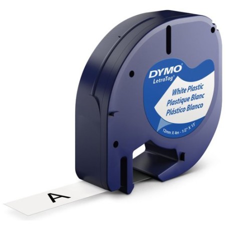 CINTA ROT-DYMO LETRATAG PLAST-NG-s-BLAN-