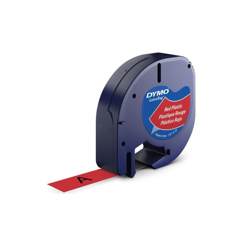 CINTA ROT-DYMO LETRATAG PLAST-NG-s-ROJO CINTA ROT-DYMO LETRATAG PLAST-NG-s-ROJO