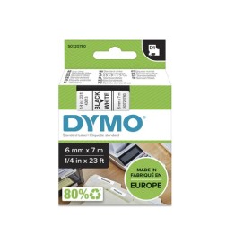 CINTA ROT-DYMO LM D1 7m 6 NEGR-s-BLANCO