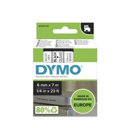 CINTA ROT-DYMO LM D1 7m 6 NEGR-s-TRANSP