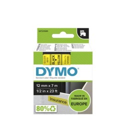 CINTA ROT-DYMO LM D1 7m 12 NEGR-s-AMAR-