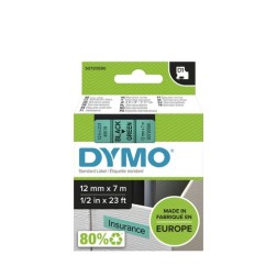 CINTA ROT-DYMO LM D1 7m 12 NEGR-s-VERDE
