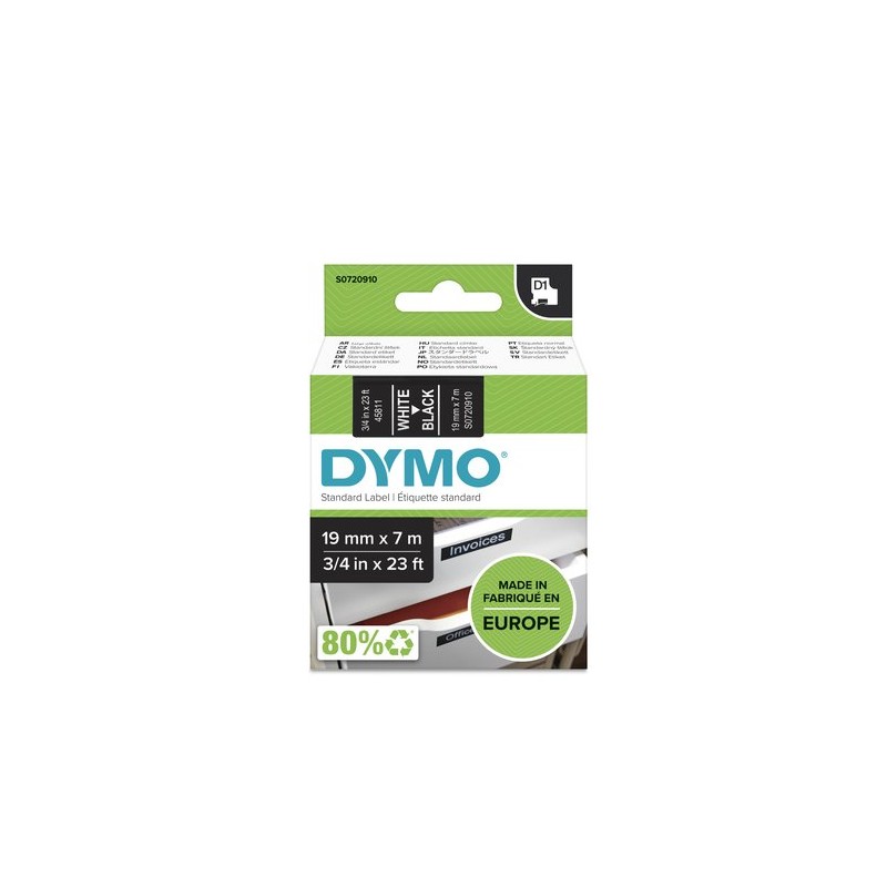 CINTA ROT-DYMO LM D1 7m 19 BLANC-s-NEGRO
